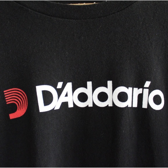 D’Addario Logo Guitar Shirt Sleeve Top Large - Picture 3 of 4
